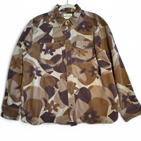 Pendleton Other - Madewell Easy Fit Work Utility Shirt Brushstroke Camo Floral Men EUC, Men’s L